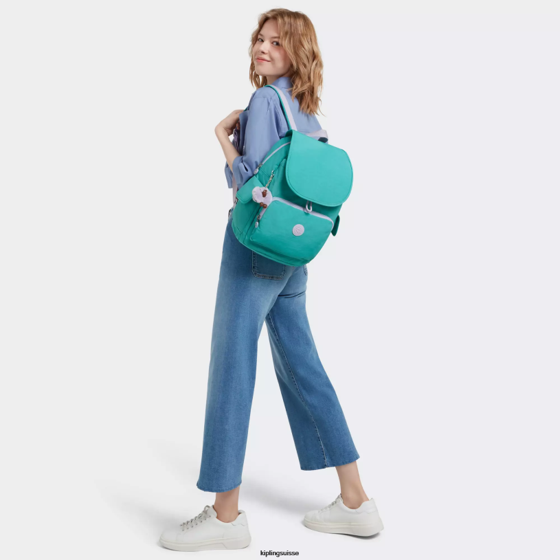 Kipling sacs à dos de mode surfeur vert femmes sac à dos city pack FPRN350