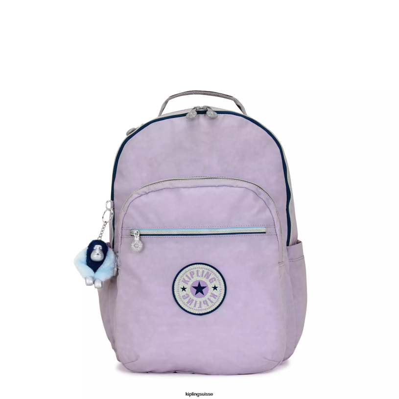 Kipling sacs à dos pour ordinateur portable amusement lilas sans fin femmes grand sac à dos pour ordinateur portable 15" séoul FPRN445 - Cliquez sur l'image pour la fermer