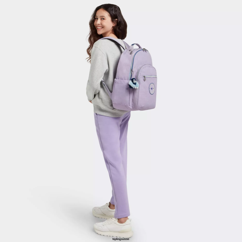 Kipling sacs à dos pour ordinateur portable amusement lilas sans fin femmes grand sac à dos pour ordinateur portable 15" séoul FPRN445