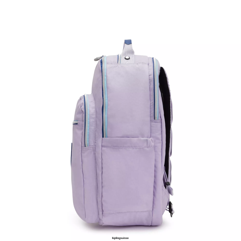 Kipling sacs à dos pour ordinateur portable amusement lilas sans fin femmes séoul ​​très grand sac à dos pour ordinateur portable 17" FPRN441