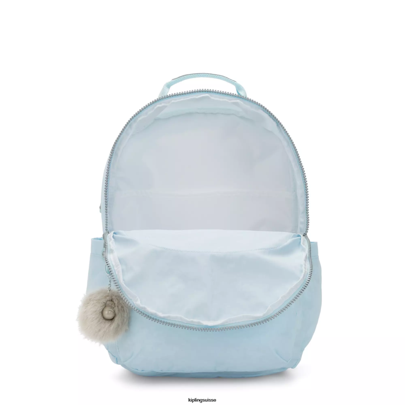 Kipling sacs à dos pour ordinateur portable bleu de mariée femmes séoul ​​très grand sac à dos pour ordinateur portable 17" FPRN450