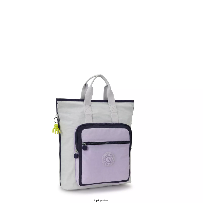 Kipling sacs à dos pour ordinateur portable bloc de lilas gris femmes sac à dos fourre-tout pour ordinateur portable sia 15" FPRN446