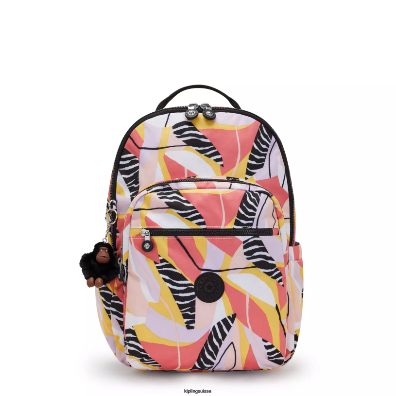 Kipling sacs à dos pour ordinateur portable congé abstrait femmes séoul ​​grand sac à dos pour ordinateur portable 15" imprimé FPRN468