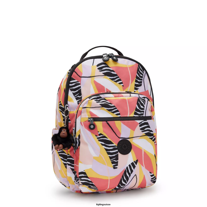 Kipling sacs à dos pour ordinateur portable congé abstrait femmes séoul ​​grand sac à dos pour ordinateur portable 15" imprimé FPRN468