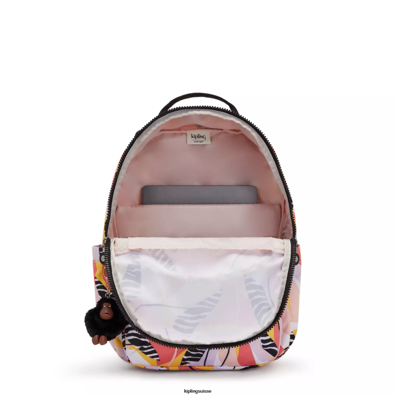 Kipling sacs à dos pour ordinateur portable congé abstrait femmes séoul ​​grand sac à dos pour ordinateur portable 15" imprimé FPRN468