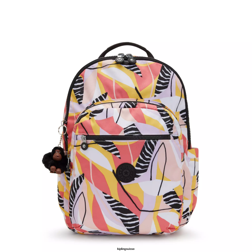 Kipling sacs à dos pour ordinateur portable congé abstrait femmes sac à dos imprimé pour ordinateur portable 17" séoul ​​extra large FPRN454