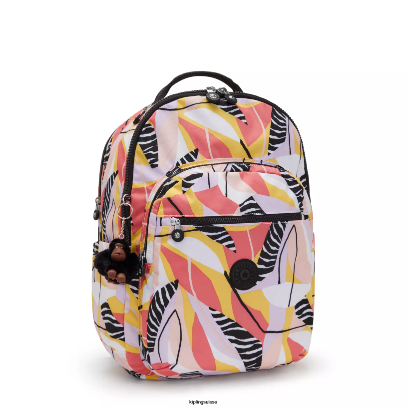 Kipling sacs à dos pour ordinateur portable congé abstrait femmes sac à dos imprimé pour ordinateur portable 17" séoul ​​extra large FPRN454