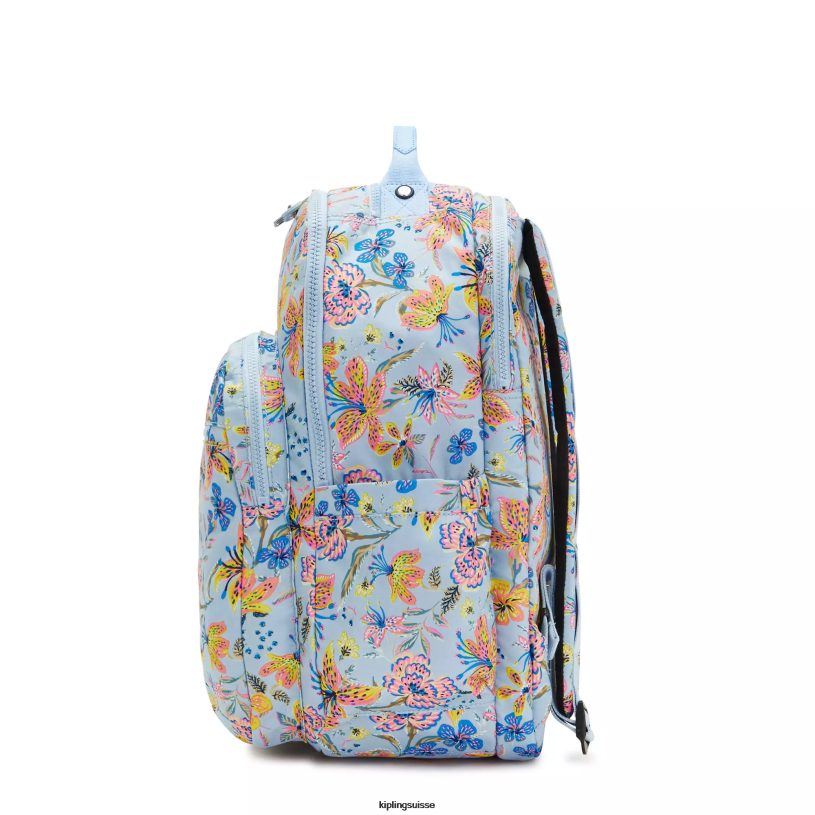 Kipling sacs à dos pour ordinateur portable fleurs sauvages femmes sac à dos imprimé pour ordinateur portable 17" séoul ​​extra large FPRN455