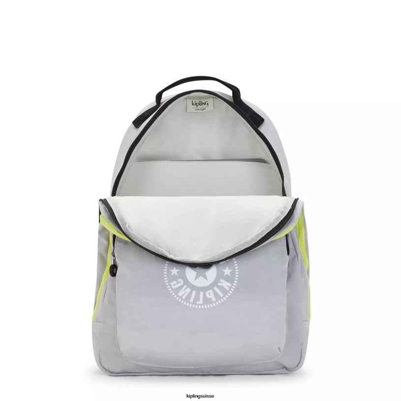 Kipling sacs à dos pour ordinateur portable gris air femmes curtis très grand sac à dos pour ordinateur portable 17" FPRN364