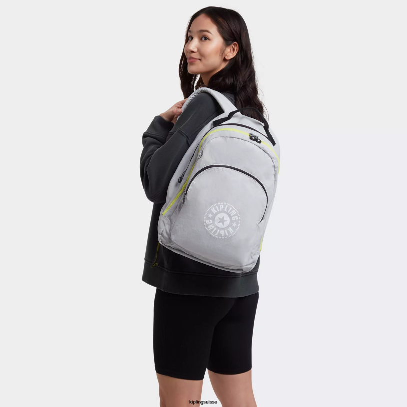 Kipling sacs à dos pour ordinateur portable gris air femmes curtis très grand sac à dos pour ordinateur portable 17" FPRN364