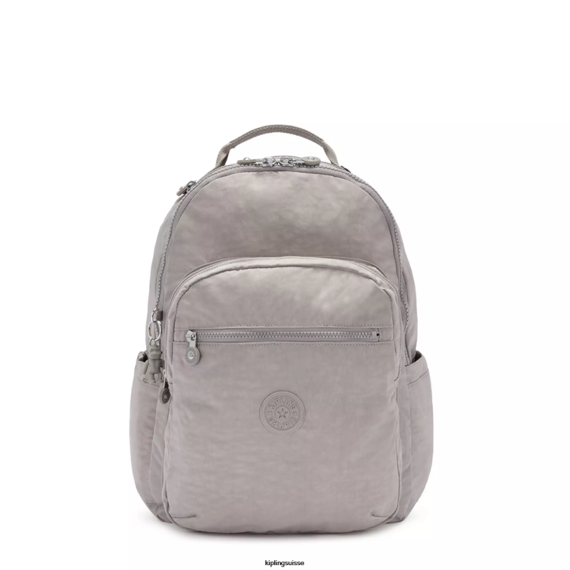 Kipling sacs à dos pour ordinateur portable gris gris femmes grand sac à dos pour ordinateur portable 15" séoul FPRN471 - Cliquez sur l'image pour la fermer