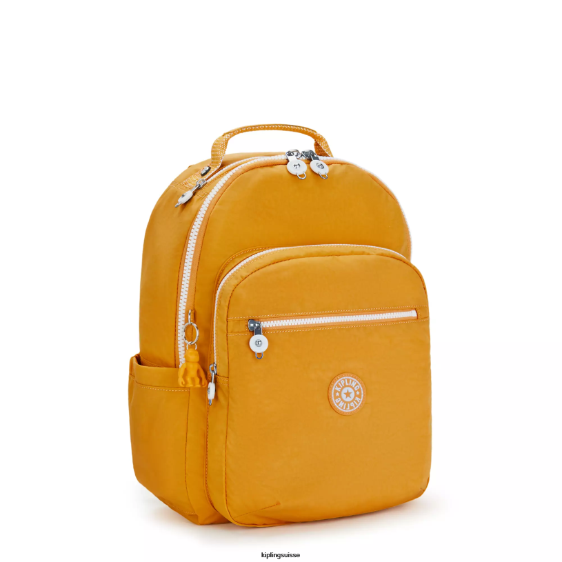 Kipling sacs à dos pour ordinateur portable jaune rapide femmes grand sac à dos pour ordinateur portable 15" séoul FPRN472