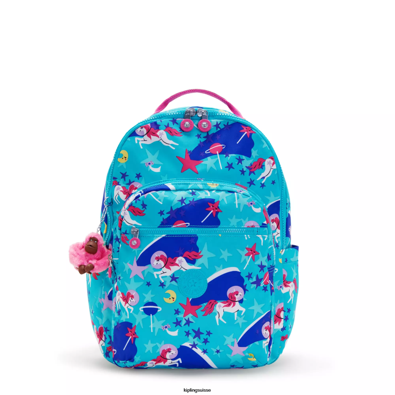 Kipling sacs à dos pour ordinateur portable licornes de l'espace femmes séoul ​​grand sac à dos pour ordinateur portable 15" imprimé FPRN463 - Cliquez sur l'image pour la fermer