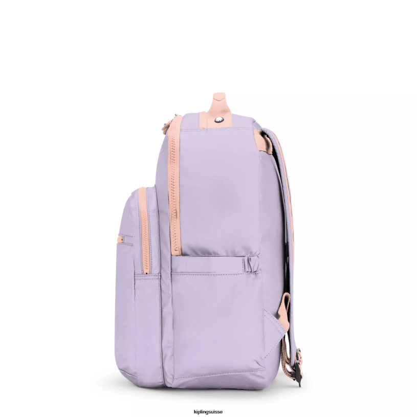 Kipling sacs à dos pour ordinateur portable lilas sans fin c femmes grand sac à dos pour ordinateur portable 15" séoul FPRN434