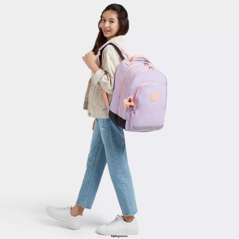 Kipling sacs à dos pour ordinateur portable lilas sans fin c femmes sac à dos pour ordinateur portable 17" salle de classe FPRN437