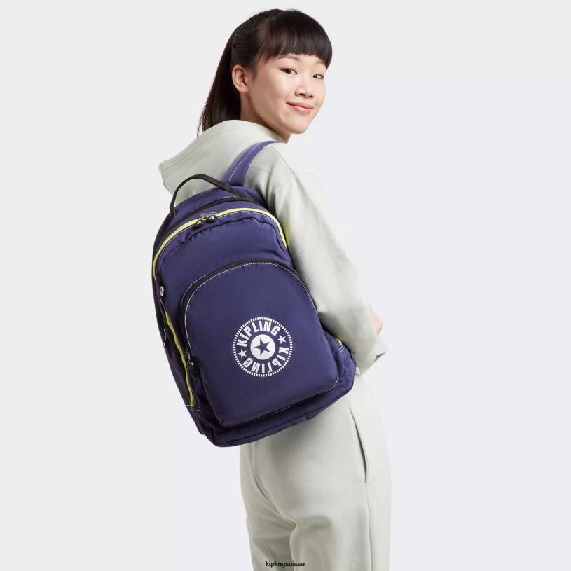 Kipling sacs à dos pour ordinateur portable marine ultime femmes curtis très grand sac à dos pour ordinateur portable 17" FPRN365