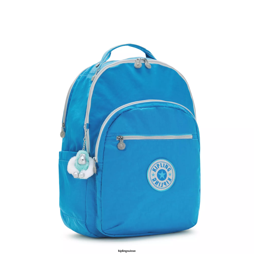 Kipling sacs à dos pour ordinateur portable plaisir bleu désireux femmes séoul ​​très grand sac à dos pour ordinateur portable 17" FPRN440