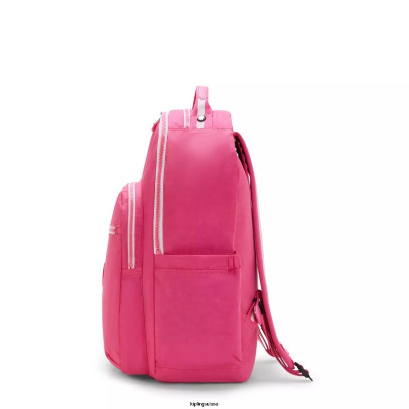 Kipling sacs à dos pour ordinateur portable rose frais femmes grand sac à dos pour ordinateur portable 15" séoul FPRN428