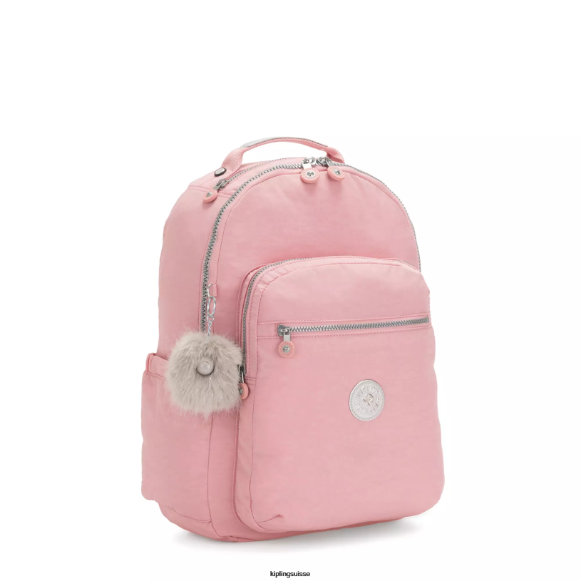 Kipling sacs à dos pour ordinateur portable rose nuptiale femmes grand sac à dos pour ordinateur portable 15" séoul FPRN432