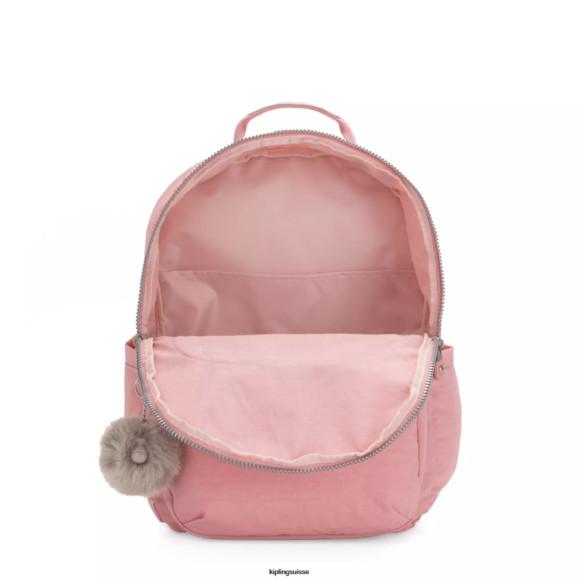 Kipling sacs à dos pour ordinateur portable rose nuptiale femmes séoul ​​très grand sac à dos pour ordinateur portable 17" FPRN451