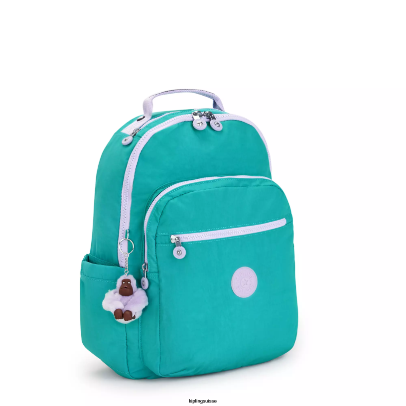 Kipling sacs à dos pour ordinateur portable surfeur vert femmes grand sac à dos pour ordinateur portable 15" séoul FPRN429