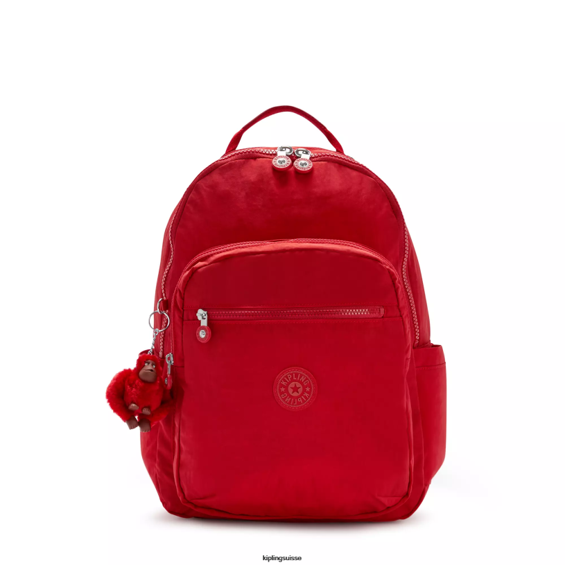 Kipling sacs à dos pour ordinateur portable ton sur ton cerise femmes grand sac à dos pour ordinateur portable 15" séoul FPRN474 - Cliquez sur l'image pour la fermer