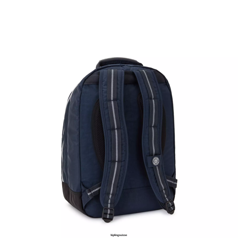 Kipling sacs à dos pour ordinateur portable vrai bleu gris femmes sac à dos pour ordinateur portable 17" salle de classe FPRN435