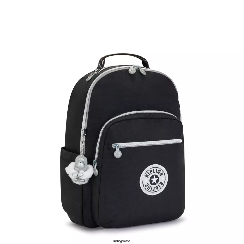 Kipling sacs à dos pour ordinateur portable vrai plaisir noir femmes grand sac à dos pour ordinateur portable 15" séoul FPRN442