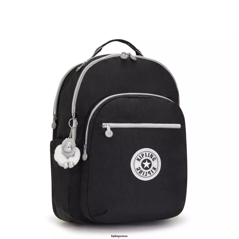 Kipling sacs à dos pour ordinateur portable vrai plaisir noir femmes séoul ​​très grand sac à dos pour ordinateur portable 17" FPRN438