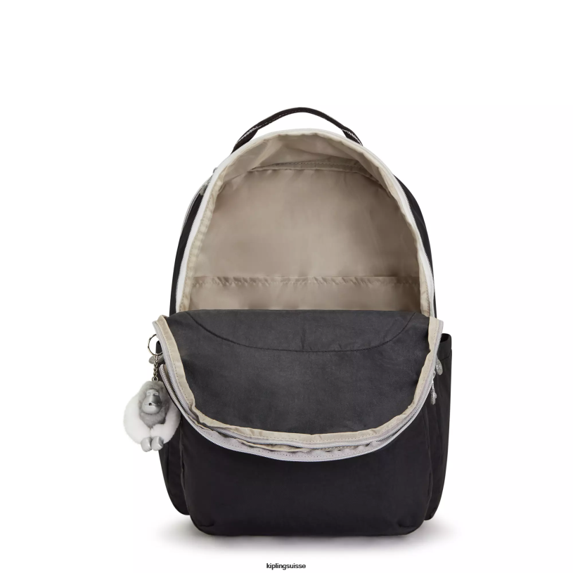 Kipling sacs à dos pour ordinateur portable vrai plaisir noir femmes séoul ​​très grand sac à dos pour ordinateur portable 17" FPRN438