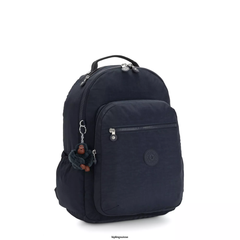 Kipling sacs à dos pour ordinateur portable vrai ton bleu femmes grand sac à dos pour ordinateur portable 15" séoul FPRN470