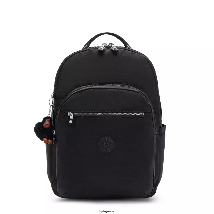 Kipling sacs à dos pour ordinateur portable vrai ton noir femmes séoul ​​très grand sac à dos pour ordinateur portable 17" FPRN488 - Cliquez sur l'image pour la fermer