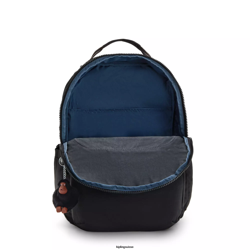 Kipling sacs à dos pour ordinateur portable vrai ton noir femmes séoul ​​très grand sac à dos pour ordinateur portable 17" FPRN488