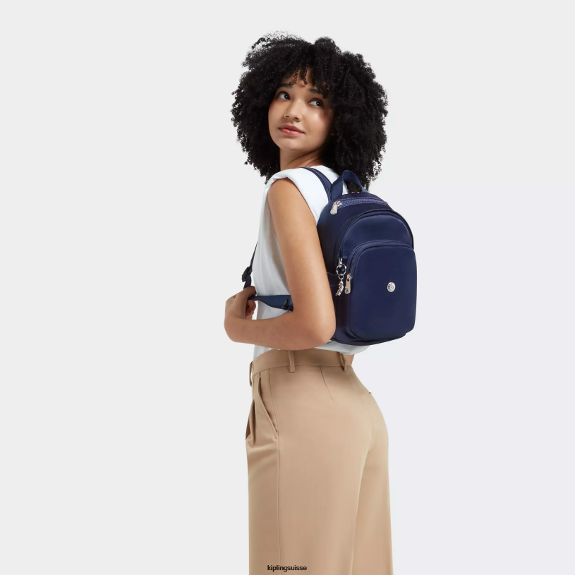 Kipling mini-sacs bleu cosmique femmes mini sac à dos delia FPRN382