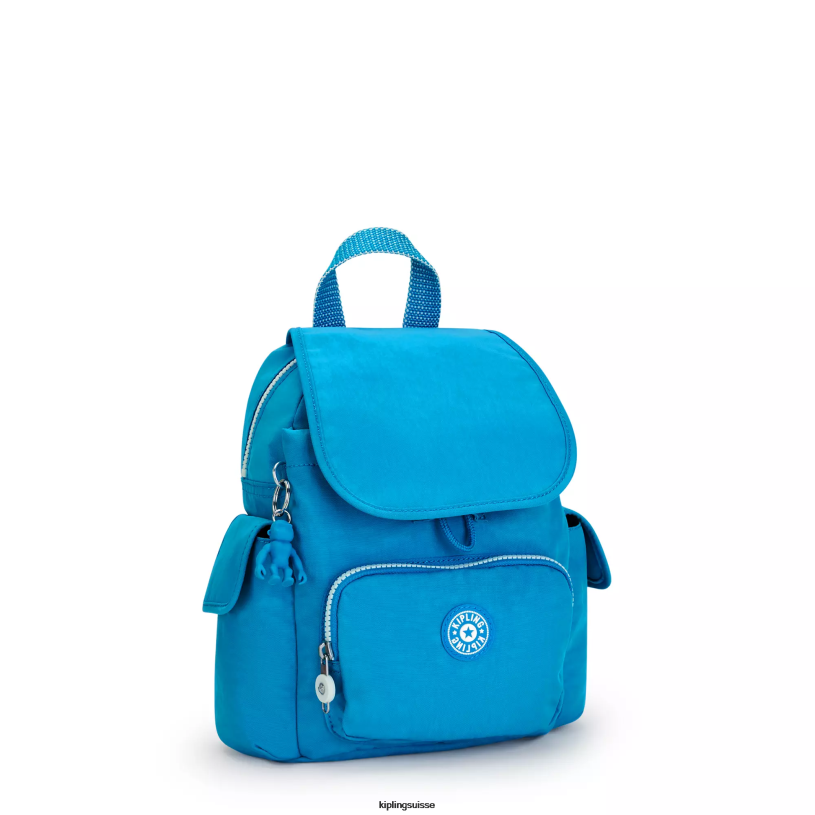 Kipling mini-sacs bleu impatient femmes city ​​pack mini sac à dos FPRN414