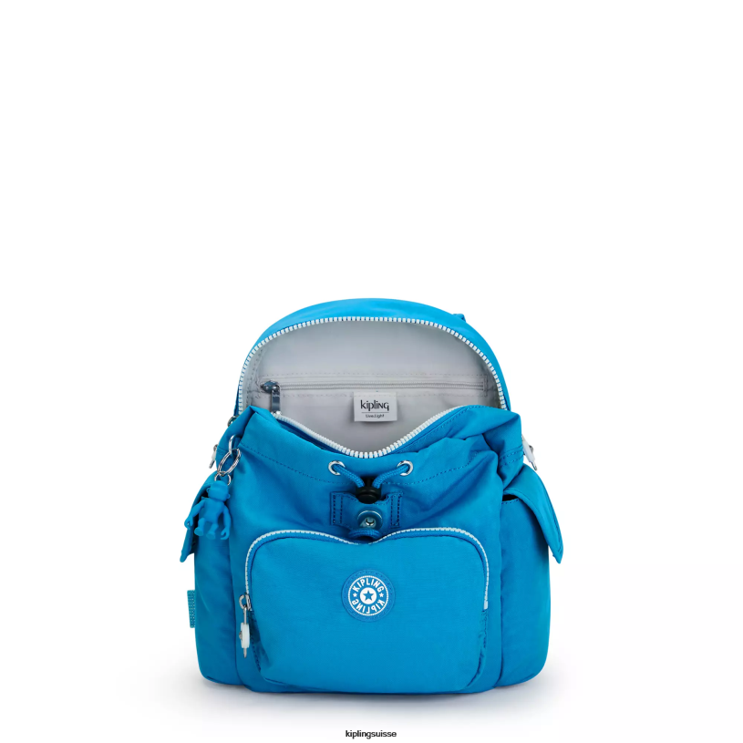 Kipling mini-sacs bleu impatient femmes city ​​pack mini sac à dos FPRN414