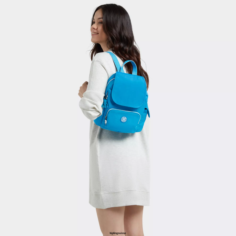 Kipling mini-sacs bleu impatient femmes city ​​pack mini sac à dos FPRN414