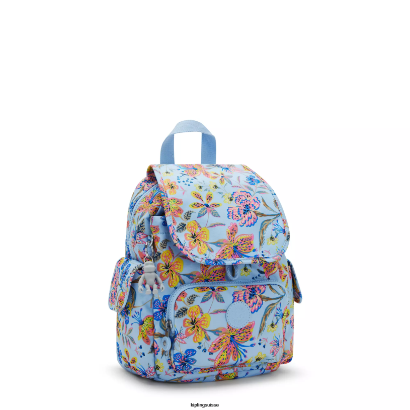 Kipling mini-sacs fleurs sauvages femmes city ​​pack mini sac à dos imprimé FPRN499