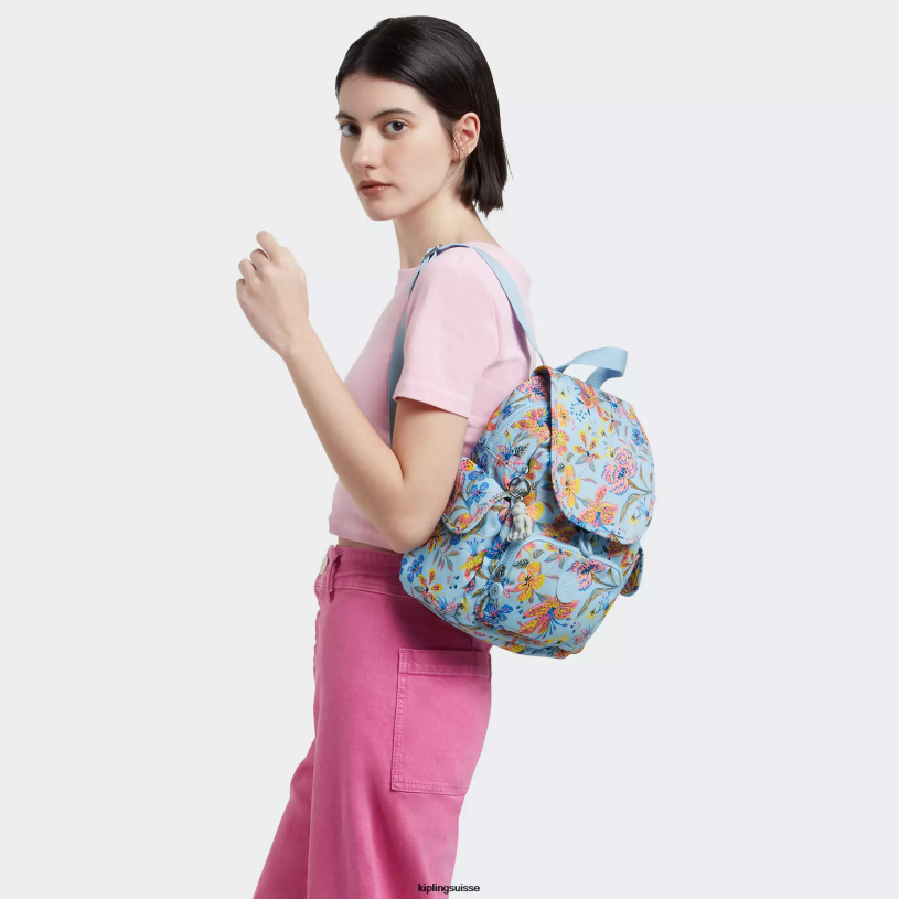 Kipling mini-sacs fleurs sauvages femmes city ​​pack mini sac à dos imprimé FPRN499