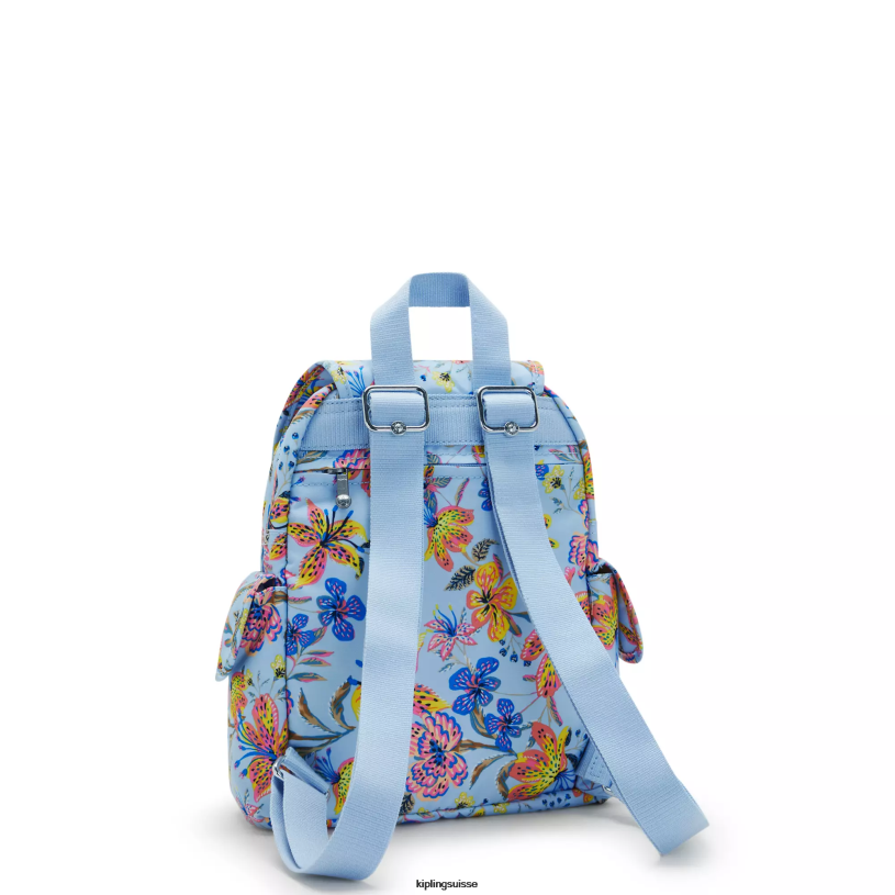 Kipling mini-sacs fleurs sauvages femmes city ​​pack mini sac à dos imprimé FPRN499