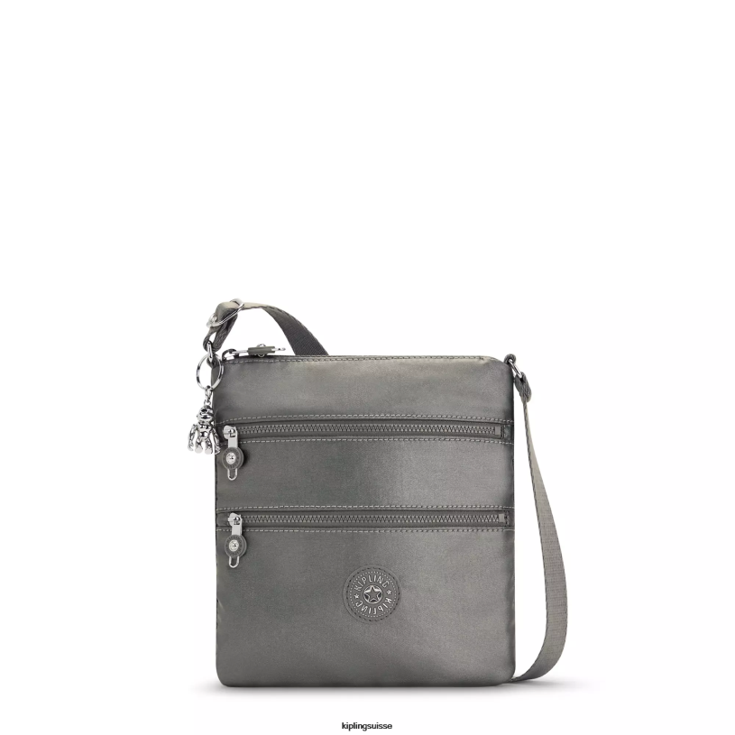 Kipling mini-sacs gris lune métallisé femmes mini sac à bandoulière métallisé keiko FPRN95 - Cliquez sur l'image pour la fermer