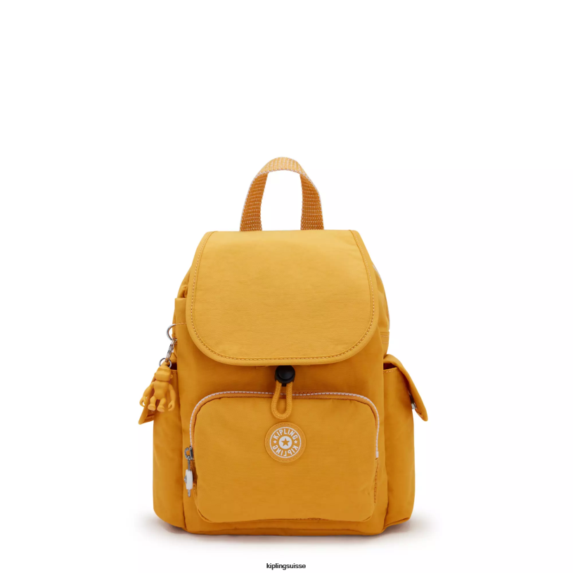 Kipling mini-sacs jaune rapide femmes city ​​pack mini sac à dos FPRN411