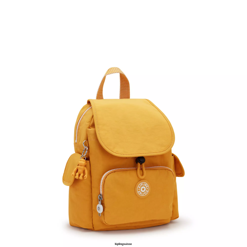 Kipling mini-sacs jaune rapide femmes city ​​pack mini sac à dos FPRN411