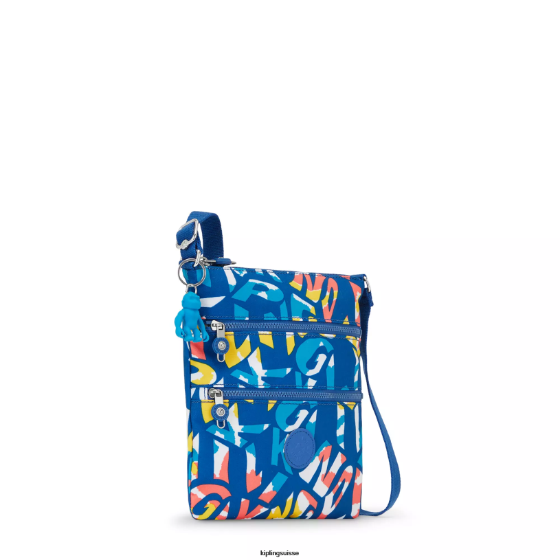 Kipling mini-sacs néon femmes mini sac à bandoulière imprimé keiko FPRN7