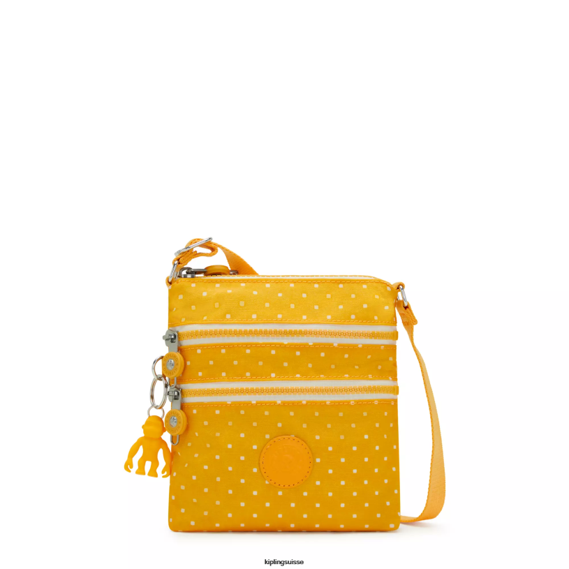 Kipling mini-sacs point doux jaune femmes mini sac imprimé alvar extra small FPRN72