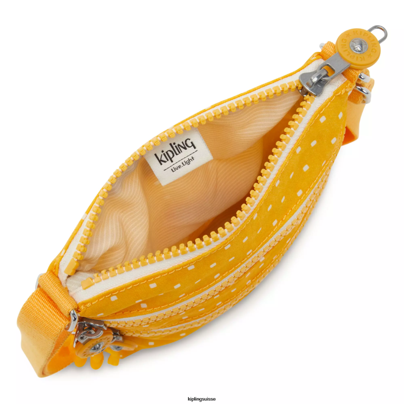 Kipling mini-sacs point doux jaune femmes mini sac imprimé alvar extra small FPRN72