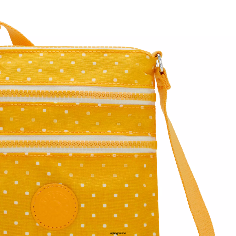 Kipling mini-sacs point doux jaune femmes mini sac imprimé alvar extra small FPRN72