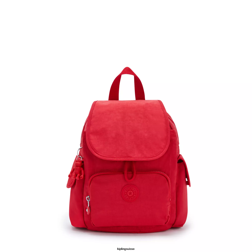 Kipling mini-sacs rouge rouge femmes city ​​pack mini sac à dos FPRN415