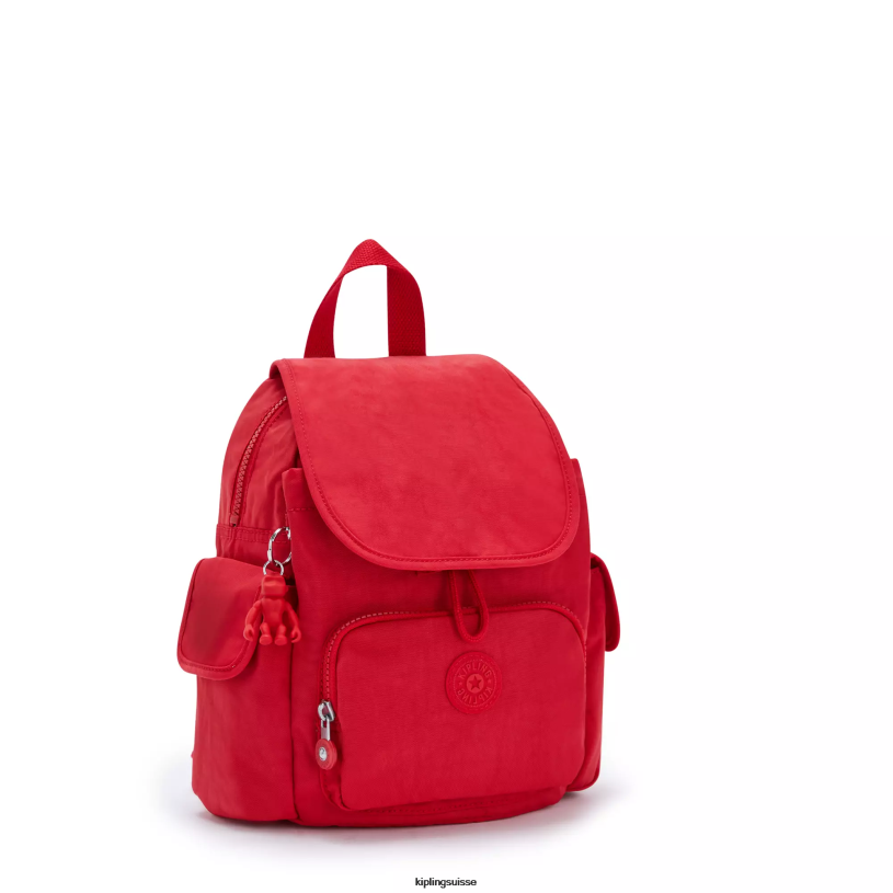 Kipling mini-sacs rouge rouge femmes city ​​pack mini sac à dos FPRN415