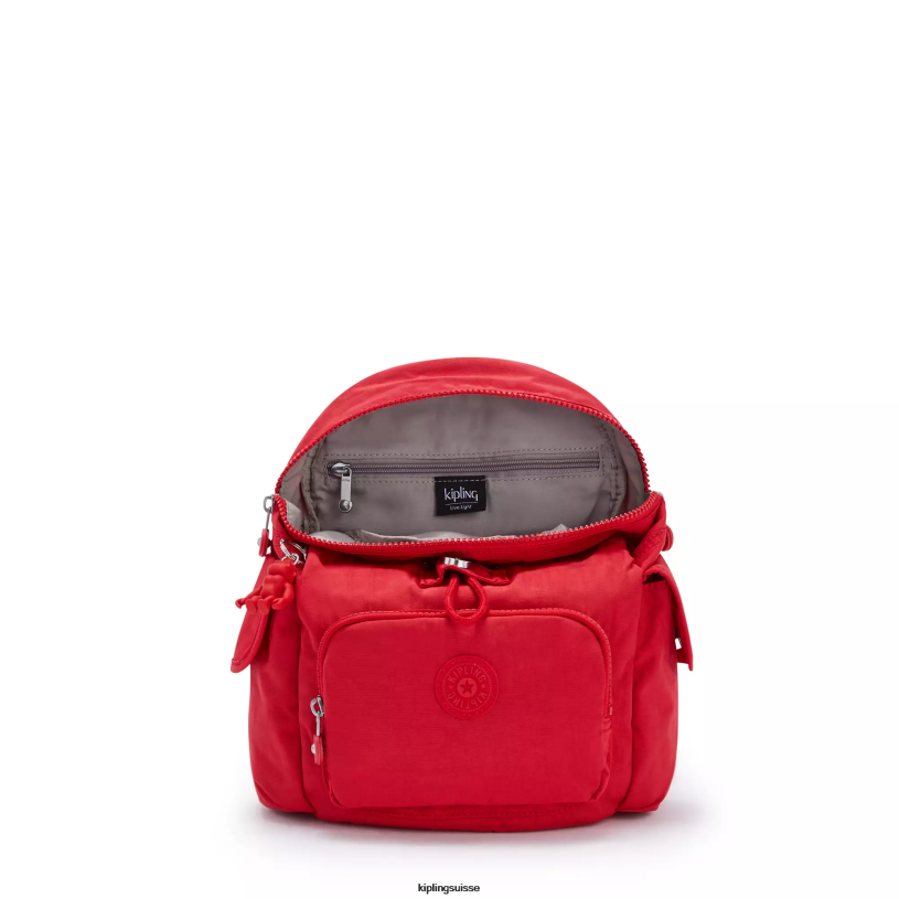 Kipling mini-sacs rouge rouge femmes city ​​pack mini sac à dos FPRN415